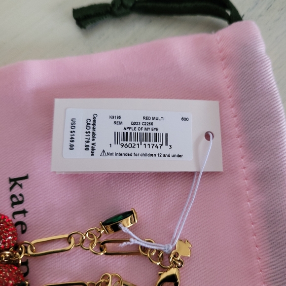 🆕 Kate Spade Apple of My Eye Charm Bracelet - Picture 5 of 6